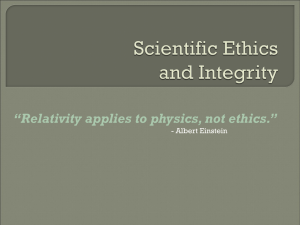 Scientific Ethics - Greensburg Salem School District