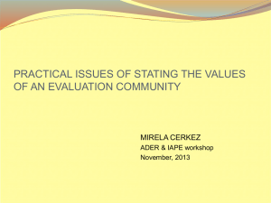 Evaluation - Workshop - Development of guidelines for Ethical