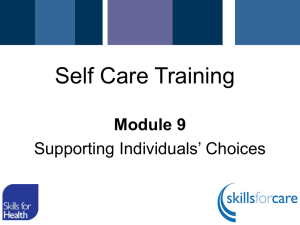 self care module 9 presentation