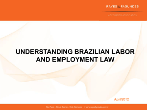 1. BRAZILIAN LABOR LAW