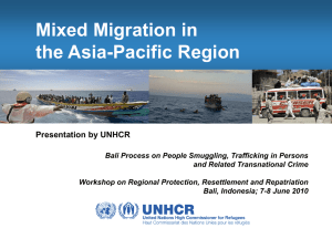 Mixed Migration Flows in the Asia-Pacific Region