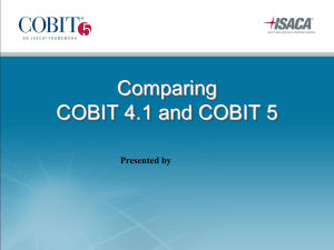 Comparing COBIT 4.1 and COBIT 5