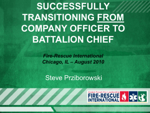 An Effective Battalion Chief - Code 3 Fire Training & Education