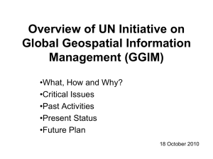 UN Initiative on Global Geospatial Information Management (GGIM)