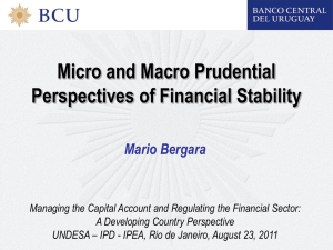 Micro and Macro Prudential Perspectives of Financial Stability