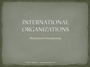 INTERNATIONAL ORGANIZATIONS-theory