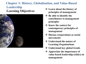 CHAPTER 3 - History, Globalization and Values
