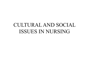 DOWNLOAD CULTURAL AND SOCIAL ISSUES IN NURSING