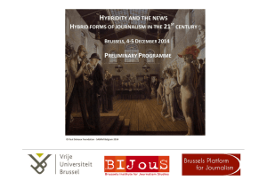 HYBRIDITY AND THE NEWS - Vrije Universiteit Brussel