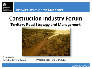 Presentation - Northern Territory Government