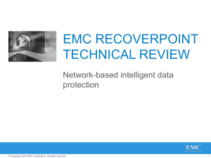 EMC RecoverPoint Technical Review