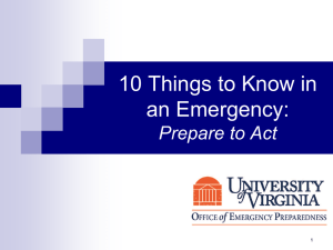 10 Things to Know in an Emergency
