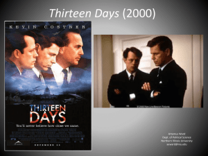 Thirteen Days (2000) - Northern Illinois University