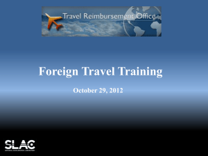 Foreign Travel Training