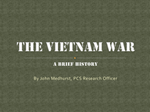 The Vietnam War A brief history