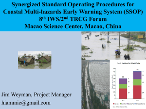 Synergized Standard Operating Procedures for Coastal Multi