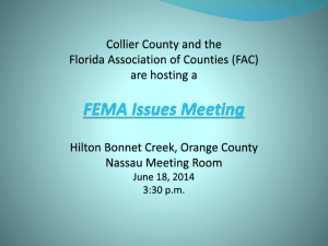 fema pp 6 17 14 final - Florida Association of Counties