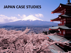 JAPAN CASE STUDIES - IBGeography
