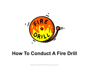 How To Conduct A Fire Drill - Disaster Resistant Communities Group