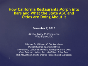 How California Restaurants Morph into Bars and What the State