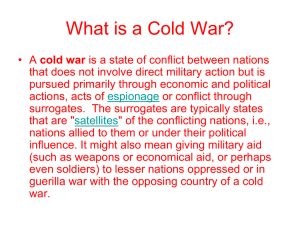 Why did the Cold War start?