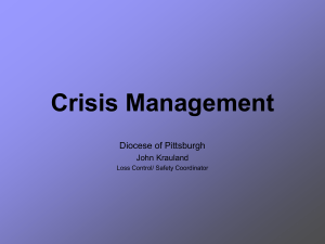 Crisis Management/ Business Continuity