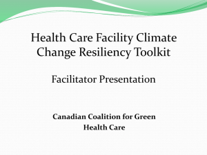 Facilitators Guide () - Canadian Coalition for Green Health Care