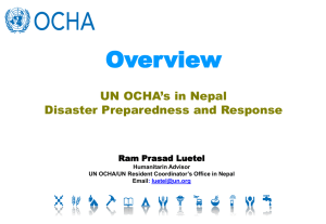 4.08 UN OCHA Roles on Disaster Preparedness and Response in