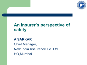 Why is safety important for an insurer?