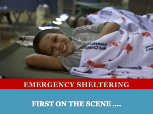 Emergency Sheltering by the American Red Cross