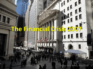 The Financial Crisis 2008