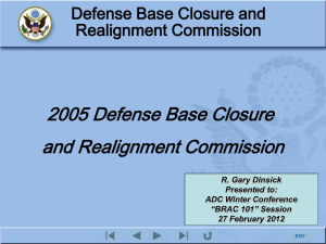 Defense Base Closure and Realignment Commission