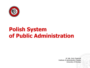 Polish System of Public Administration