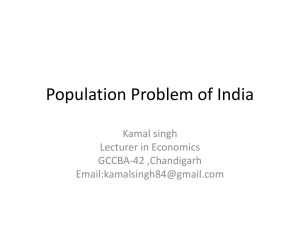 Population Problem of India
