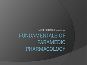 Fundamentals of Paramedic Pharmacology