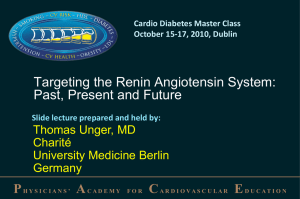 Targeting the Renin Angiotensin System: Past, Present and Future