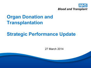 ODT Performance Review - NHS Blood and Transplant