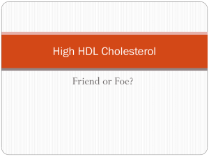 High HDL Cholesterol