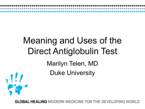 Direct Antiglobulin Test