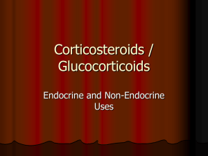 Glucocorticosteroids