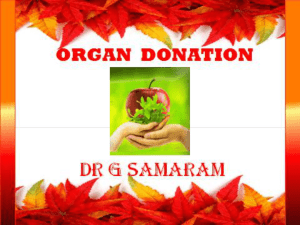 Organ Donation-Dr G