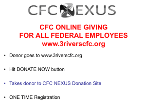 NEXUS ONLINE GIVING - 3 Rivers Combined Federal Campaign