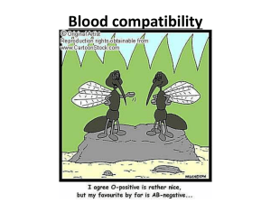 Blood compatibility