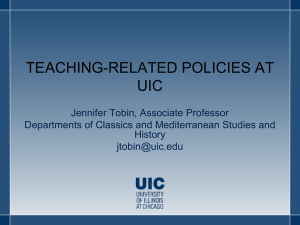Teaching-related Policies at UIC