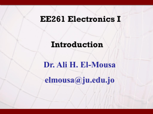 Introduction - Dr Ali El-Mousa
