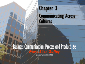 Chapter 3 Communicating Across Cultures