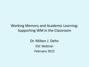 Working Memory and Academic Learning 2 2012