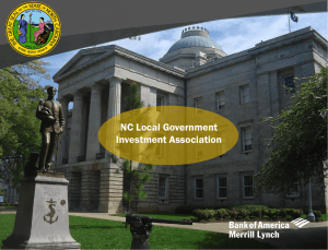 The New NC EFT Contract - NC Local Government Investment