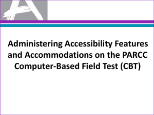 PowerPoint on How to Administer Accessibility Features