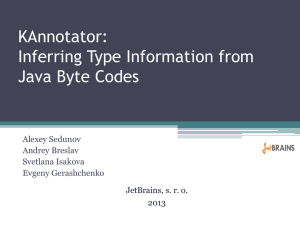 Kannotator: Inferring Type Information from Java Bytecode
